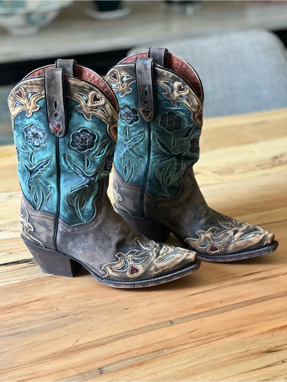 Dan Post “Bluebird” Western Embroidered Cowboy Boots